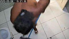 Hidden camera records stunning neighbor's intimate moments