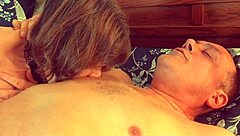 granny vampyra licks cock in vampire costume