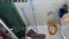 Hidden camera catches neighbor shaving 😏