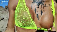 Very Myller - POV - Italian Tourist with Big Tits Fishing in Ocean Gets Ass Destroyed in Public - Cumshot on Open Asshole - 4K