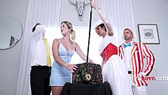 Mary Poppins goes wild with hardcore group sex!