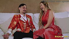 insatiable blonde sucks cock and licks pussy hard