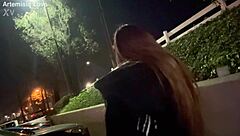 italian milf artemisia love smokes solo outdoors