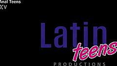 Sabrina Miller takes double penetration with big black cock and monster cock in her narrow ass, getting cum covered.