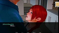 My New Family 42: Redhead with Small Tits Gets Assfucked in Homemade Cartoon Erotic Game Big Ass Big Tits