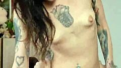 tall skinny girl rides cock to moaning orgasm in pov