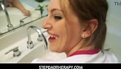 Maya Kendrick, horny step-daughter, gets punished with cum
