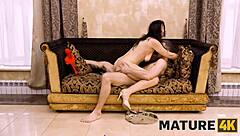 Mature Woman Rides Devious Stepson's Cock Cowgirl Style