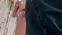 Horny blonde sex toy.