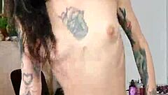 tall skinny girl rides cock to moaning orgasm in pov