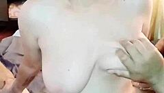 Naree rides hard, begging for creampie in her tasty pussy