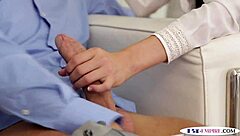 i'm the blindfolded bisexual jock getting sucked before anal in this threesome