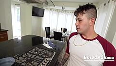 Going door to door, I do chores for FREEUSE MILF WHORES in threesome