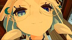 yukoshvr furina dominates goth with intense riding