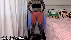big tits milf melody radford tries on gym leggings haul