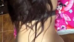 Curvy couple indulges in deep creampie with monster cock action