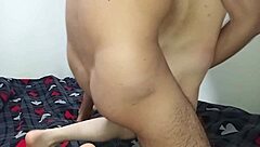 Cute Housewife Rides Friend's Cock To Cum On Her Shaved Pussy