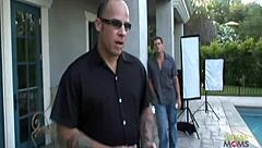 Knock on Door Leads to Steamy Sex with Big Fake Tits!