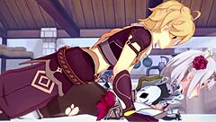 Noelle's Intense Fucking Session with Aether in Genshin Impact