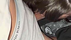 Riding his big cock until creampie