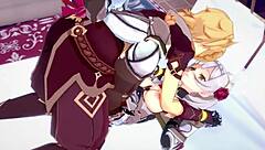 Noelle's Intense Fucking Session with Aether in Genshin Impact