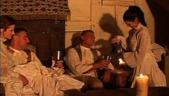 Great orgy occurs in 18th century venetian inn with maid, slut, and lesbian group anal scenes