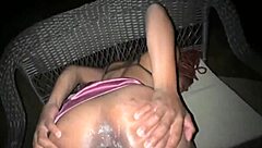 Ebony teen Fijii gets anal destroyed by Jamaican BBC in backyard