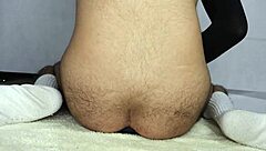 Stretching my ass with huge toys