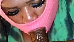 Curvy Brunette Blows Bubbles With Cum After Sucking Dick Good