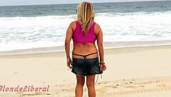 I'm showing off my body in a micro bikini on Rio beach