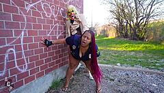 charlie nasty's big black cock choice in public