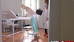 Patient Deceived by Doctor for Fake Speculum Exam at DirtyHospital Check-Up!