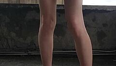 Shemale Ting Xuan Urinates Outdoors During Anal Sex And Masturbation