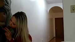 Fucking Neighbor In Building Hallway Then Took Him Home!