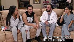 Cute baby Mia gets a portion of cum