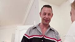 entitled bratty blonde lets the plumber plough her ass 😏