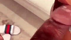 delicioxass gives a good blowjob to that ebony ass in masked porn