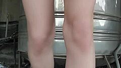 Shemale Ting Xuan Urinates Outdoors During Anal Sex And Masturbation