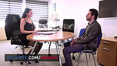 French brunette Sophia Laure enjoys big tits and anal