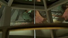 Brunette slut mom rides monster cock in high heels for cumshot