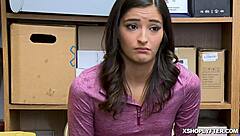 Shoplyfter Emily Willis Gets Mouthful of Cock in Rough Scene