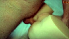 Cuckold wife watches husband fuck tantaly doll with monster cock