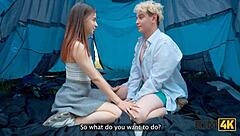 Shy Couple's First Intense Anal Camping