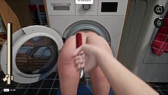 Stepmom Stuck In Washing Machine