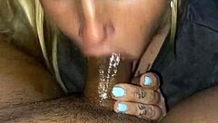 Blonde Goddess Sucks In Rainy Day