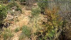 i caught a french nudist milf on the beach and she was shocked by my voyeurism.