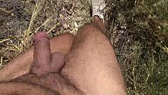 i caught a french nudist milf on the beach and she was shocked by my voyeurism.