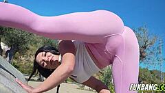 Fucking Hot Lola Bratz in Public Outdoor Titty Fuck