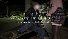 teen gets seduced by stranger for outdoor action in park