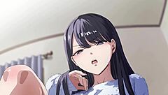 The schoolgirl says, 'I want to fuck you so bad, creampie my wet pussy!'